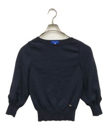 BLUE LABEL CRESTBRIDGE（ブルーレーベルクレストブリッジ）の古着「オープンショルダーニット/55N05534」｜ネイビー