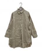 MACKINTOSH LONDONマッキントッシュ ロンドン）の古着「120番ラミーブラウス/長袖シャツ/シャツ/ロングシャツ」｜ベージュ