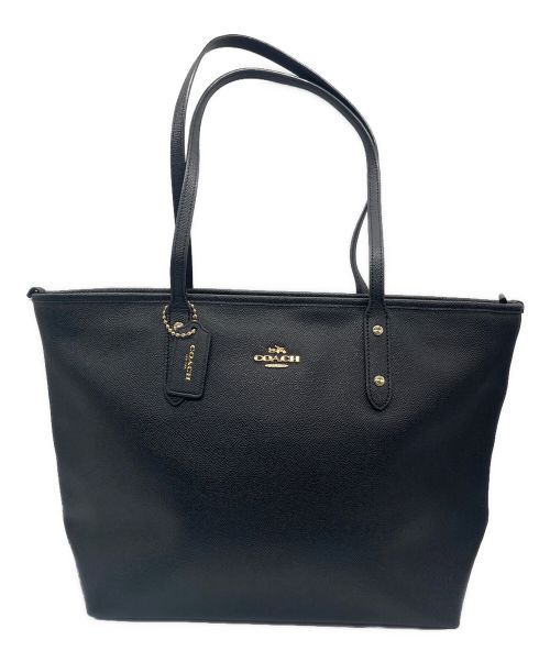 COACH（コーチ）COACH (コーチ) レザートートバッグ/F58846 ブラックの古着・服飾アイテム