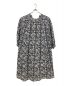 ne quittez pas (ヌキテパ) Cotton Lurex Stripe Flower Print Dress/010432GD1 ブラック×ブルー サイズ:Ｓ：12000円