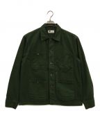 TELLASONテラソン）の古着「GARMENT DYE COVERALL JACKET/カバーオール」｜グリーン