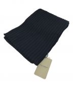 JOHN SMEDLEYジョンスメドレー）の古着「GLOBAL RIBBED UNISEX SCARF/メリノウールマフラー」｜ネイビー