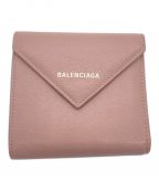 BALENCIAGAバレンシアガ）の古着「ペーパーフラップウォレット」｜ピンク