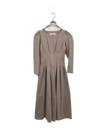 HER LIP TO（ハーリップトゥ）の古着「Marylebone Midi Dress/1231105038/ワンピース/カットソーﾜﾝﾋﾟｰｽ/ドレス」｜ベージュ