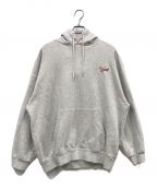 KEBOZケボズ）の古着「BB LOGO SWEAT PULLOVER - プルオーバーパーカー/パーカー/スウェット/プリントパーカー」｜グレー