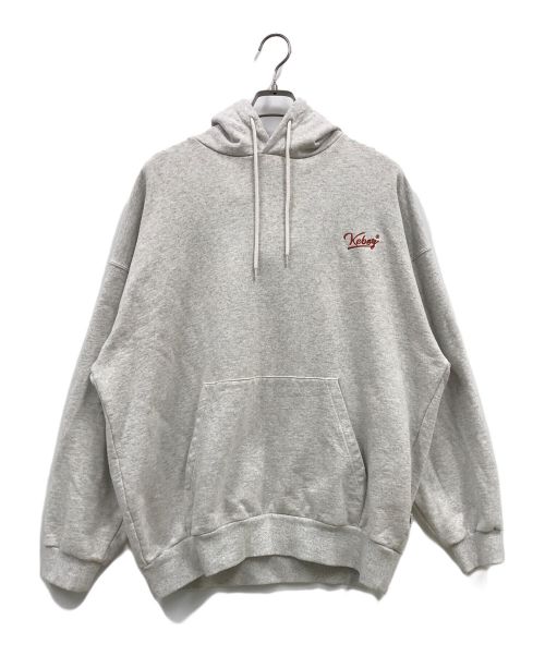 KEBOZ（ケボズ）KEBOZ (ケボズ) BB LOGO SWEAT PULLOVER - プルオーバーパーカー/パーカー/スウェット/プリントパーカー グレー サイズ:Ｌの古着・服飾アイテム