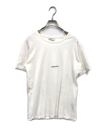 Saint Laurent Paris（サンローランパリ）の古着「フロントロゴTシャツ/ロゴTシャツ/464572」｜ホワイト