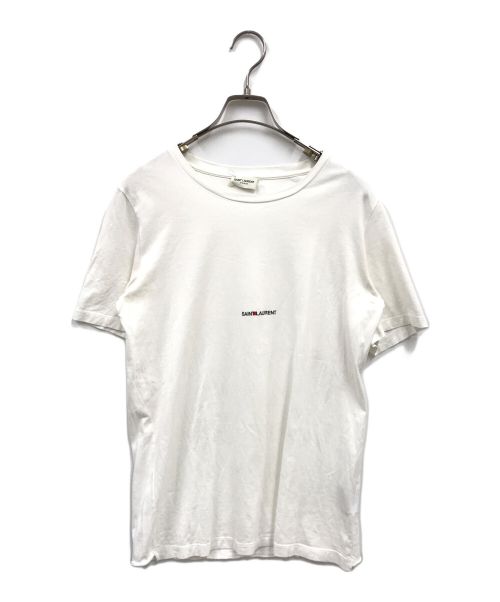 Saint Laurent Paris（サンローランパリ）Saint Laurent Paris (サンローランパリ) フロントロゴTシャツ/ロゴTシャツ/464572 ホワイト サイズ:XSの古着・服飾アイテム