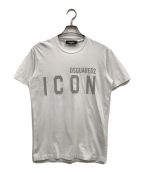 DSQUARED2ディースクエアード）の古着「ICON Reflex Tee」｜ホワイト