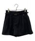 HER LIP TO（ハーリップトゥ）の古着「Carette Belted Twill Shorts/ショーツ/未使用品/1242303117」｜ブラック