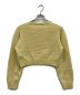 Gajess (ガジェス) cropped knit/GJ-23AW-KT02 イエロー サイズ:F：8000円