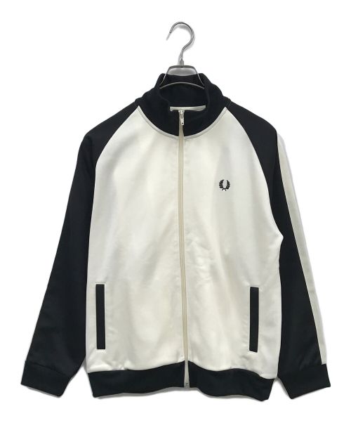 FRED PERRY（フレッドペリー）FRED PERRY (フレッドペリー) BEAMS (ビームス) トラックジャケット/FZ2677 ホワイト×ブラック サイズ:Ｌの古着・服飾アイテム