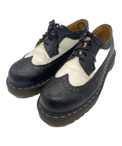 Dr.Martens（ドクターマーチン）Dr.Martens (ドクターマーチン) ウイングチップ ブラックホワイトドレスシューズ/10458/ブーツ/ドレスシューズ/10458 ブラック サイズ:UK9の古着・服飾アイテム