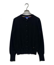 BLUE LABEL CRESTBRIDGE（ブルーレーベルクレストブリッジ）の古着「クルーネックカーディガン/55N08-645」｜ブラック