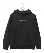 SUPREMEシュプリーム）の古着「Chrome Classic Logo Hooded Sweatshirt」｜ブラック