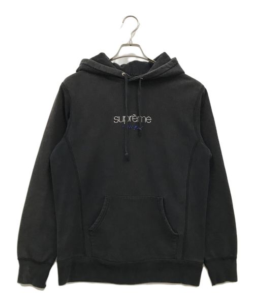 SUPREME（シュプリーム）Supreme (シュプリーム) Chrome Classic Logo Hooded Sweatshirt ブラック サイズ:Mの古着・服飾アイテム