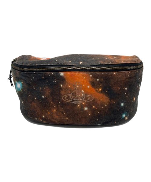 Vivienne Westwood（ヴィヴィアンウエストウッド）Vivienne Westwood (ヴィヴィアンウエストウッド) “GALAXY”バムバッグ/ウエストバッグ/ショルダーバッグ ブラックの古着・服飾アイテム