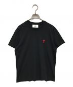 AMI Alexandre Mattiussiアミ アレクサンドル マテュッシ）の古着「AMI DE COEUR T-SHIRT/Tシャツ/BFUTS001.724」｜ブラック