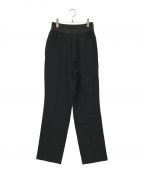 beautiful peopleビューティフルピープル）の古着「viscose gabardine elastic waist pants/1345105006/ストレートパンツ」｜ブラック