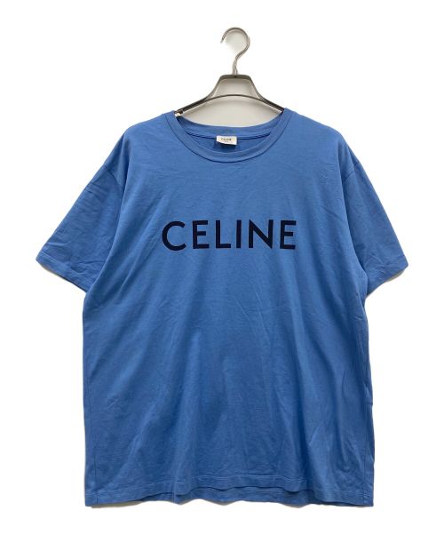 CELINE（セリーヌ）CELINE (セリーヌ) ルーズTシャツ/2X681671Q/07XU/Tシャツ ブルー サイズ:XXLの古着・服飾アイテム