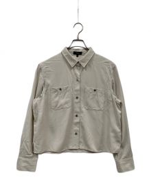 theory（セオリー）の古着「Fluid Lyocell LS Boxy PKT SH/シャツ」｜ベージュ