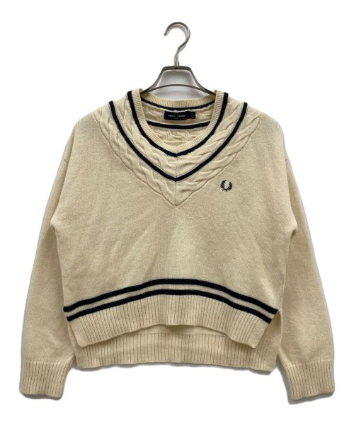 FRED PERRY（フレッドペリー）FRED PERRY (フレッドペリー) チルデンニット/F7193 アイボリー サイズ:36の古着・服飾アイテム