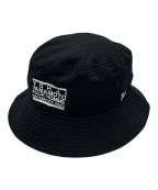 New Era×Yohji Yamamoto pour hommeニューエラ×ヨウジヤマモト プールオム）の古着「AW99 ERASER LOGO BUCKET-01 HAT/バケットハット/HJ-H98-975」｜ブラック