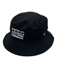 New Era×Yohji Yamamoto pour homme（ニューエラ×ヨウジヤマモト プールオム）の古着「AW99 ERASER LOGO BUCKET-01 HAT/バケットハット/HJ-H98-975」｜ブラック