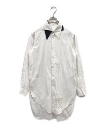 SOSHIOTSUKI（ソウシ オオツキ）の古着「Double Collar Long Shirt/ロングシャツ/シャツ/S19AWSH02C」｜ホワイト