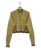 DIESELディーゼル）の古着「Drop Shoulder M-AUGUSTA Cardigan/AUGSTA/クロップドニットカーディガン/55N26-600-29」｜ベージュ