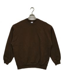 KEBOZ（ケボズ）の古着「EMBOSS BB LOGO SWEAT CREWNECK/クルーネックスウェット/スウェット/KBZFW22PK096」｜ブラウン