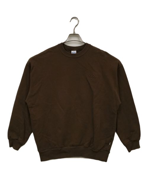 KEBOZ（ケボズ）KEBOZ (ケボズ) EMBOSS BB LOGO SWEAT CREWNECK/クルーネックスウェット/スウェット/KBZFW22PK096 ブラウン サイズ:M 未使用品の古着・服飾アイテム