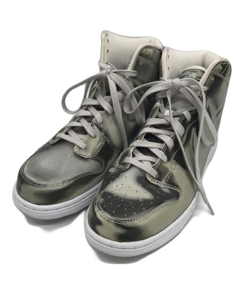 NIKE（ナイキ）NIKE (ナイキ) CLOT (クロット) DUNK HI / C/ダンクハイ/ハイカットスニーカー/スニーカー/DH4444-900 シルバー サイズ:27.5の古着・服飾アイテム