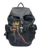 COACHコーチ）の古着「Jean-Michel Basquiat Wells Backpack」｜ブラック