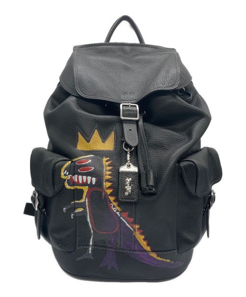 COACH（コーチ）COACH (コーチ) Jean-Michel Basquiat Wells Backpack ブラックの古着・服飾アイテム