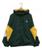 AVIREXアヴィレックス）の古着「BAGGY FIT HOODED TEAM JACKET/ナイロンジャケット/783-3152008」｜グリーン×イエロー