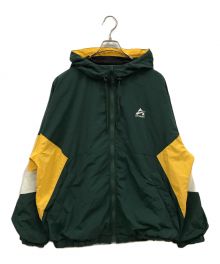 AVIREX（アヴィレックス）の古着「BAGGY FIT HOODED TEAM JACKET/ナイロンジャケット/783-3152008」｜グリーン×イエロー