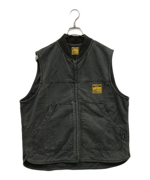 AVIREX（アヴィレックス）AVIREX (アヴィレックス) PIGMENT UTILITIE VEST/ユーティリティベスト/ベスト グレー サイズ:Lの古着・服飾アイテム