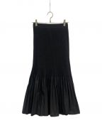 KALLMEYERカルメイヤー）の古着「Pleats Skirt/プリーツスカート/22060570000410/未使用品」｜ブラック