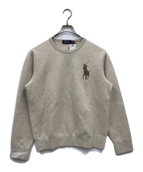 POLO RALPH LAUREN（ポロ・ラルフローレン）POLO RALPH LAUREN (ポロ・ラルフローレン) ポロラルフローレン/ビッグポニークルーネックスウェット ベージュ サイズ:M 未使用品の古着・服飾アイテム