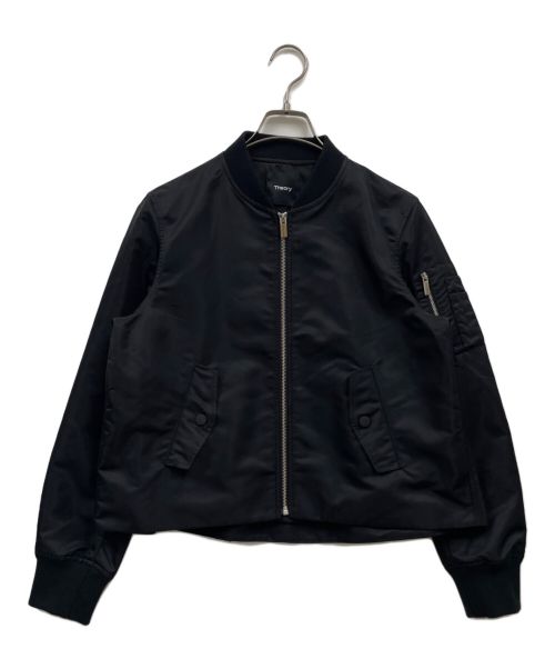 theory（セオリー）theory (セオリー) heory/Aero Nylon Aline Varsity ジャケット/01-4109602 ブラック サイズ:Sの古着・服飾アイテム