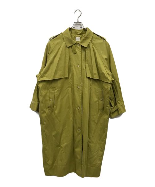 pinue（ピヌエ）pinue (ピヌエ) コクーントレンチコート/22S1-PCT001/トレンチコート イエロー サイズ:-の古着・服飾アイテム