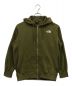 THE NORTH FACE（ザ ノース フェイス）の古着「Square Logo FullZip/スクエアロゴジップパーカー/ジップパーカー//NT62132/パーカー/フーディー」｜カーキ