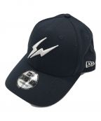 New Era×FRAGMENT DESIGNニューエラ×フラグメントデザイン）の古着「9FORTY サンダーロゴキャップ」｜ネイビー