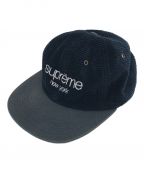 SUPREMEシュプリーム）の古着「cord classic logo 6 panel cap」｜ネイビー