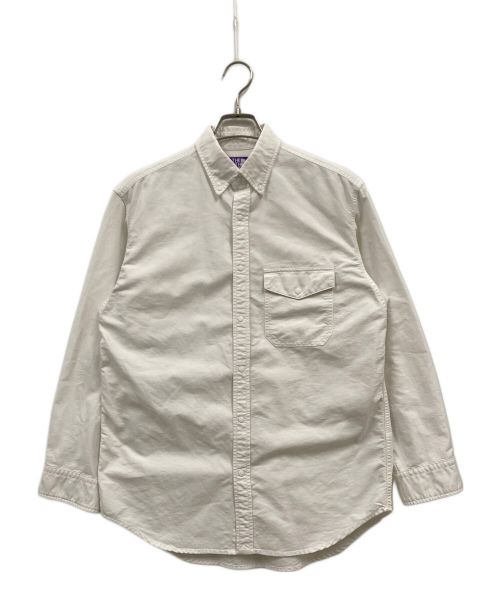 THE NORTHFACE PURPLELABEL（ザ・ノースフェイス パープルレーベル）THE NORTHFACE PURPLELABEL Cotton Polyester OX B,D Shirt/オックスフォードシャツ/シャツ/ボタンダウンシャツ/NT3252N ホワイト サイズ:Sの古着・服飾アイテム