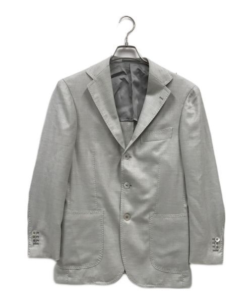 RING JACKET（リングジャケット）RING JACKET (リングジャケット) カシミヤ×シルク ジャケット/カシミヤシルクジャケット/テーラードジャケット/24SS/RT054S46C グレー サイズ:46の古着・服飾アイテム