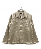 Needlesニードルズ）の古着「Needles/L/S COWBOY ONE-UP SHIRT/カウボーイシャツ/ウエスタンシャツ/サテンシャツ/0T200」｜ベージュ