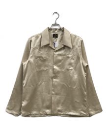 Needles（ニードルズ）の古着「Needles/L/S COWBOY ONE-UP SHIRT/カウボーイシャツ/ウエスタンシャツ/サテンシャツ/0T200」｜ベージュ