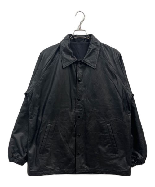 bluco（ブルコ）bluco (ブルコ) LEATHER COACH JACKET/レザーコーチジャケット/1309-3808 ブラック サイズ:Mの古着・服飾アイテム